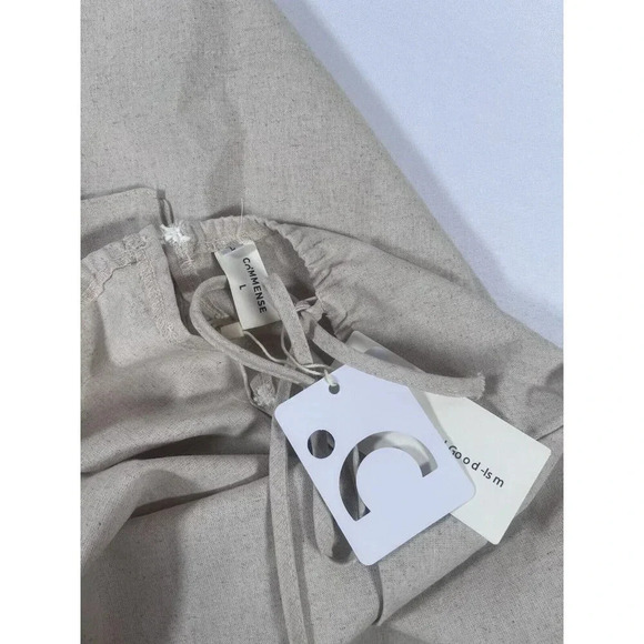 COMMENSE Cotton & Linen Pockets Cami Dress Size large NWT - Picture 6 of 8
